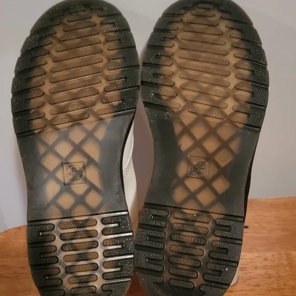 Dr Martens Zavala Womens Size 7 White Leather Lace Up Boots 26132100 - Picture 5 of 6